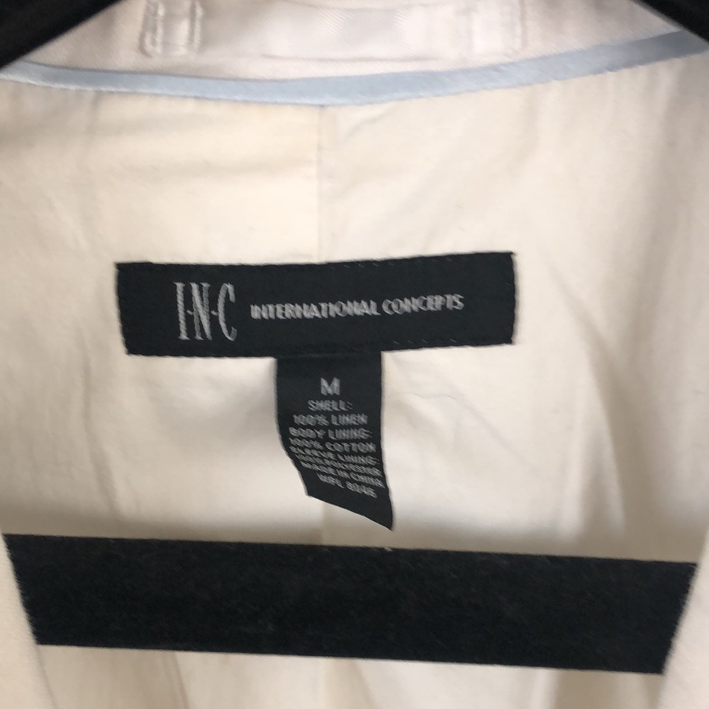 INC International Concepts White Blazer - Picture 2 of 6